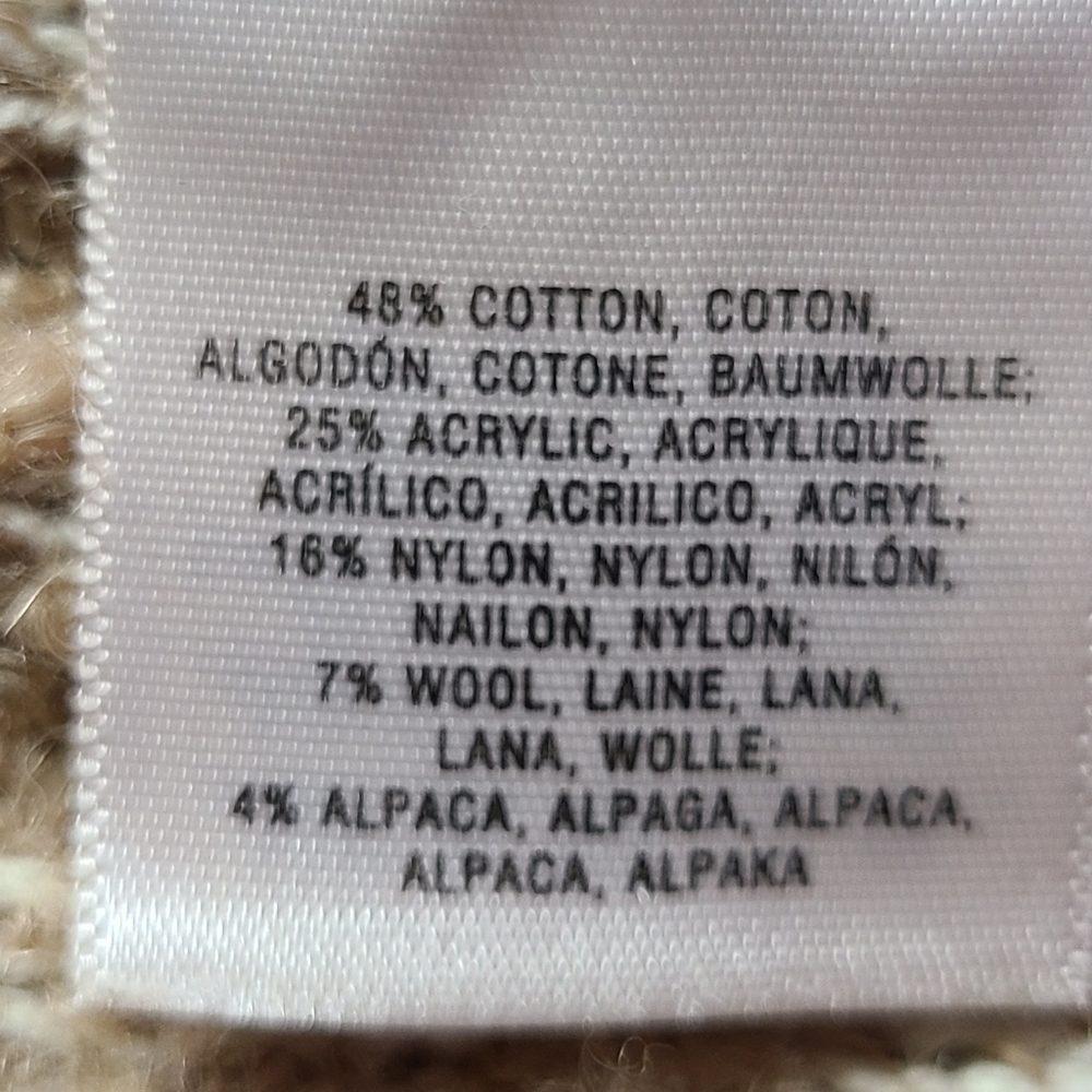 Sleeping in Snow Anthropologie Quilins Jacquard Knit Waterfall Vest XS/S Boho - Picture 10 of 11